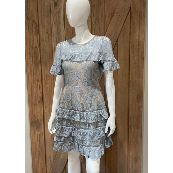 Andree by Unit Cornflower Blue Lace Dress Bridesma - Picture 1 of 3